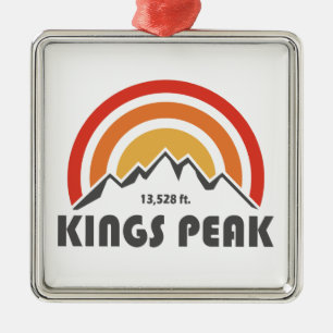 Kings Peak, Utah Metalen Ornament
