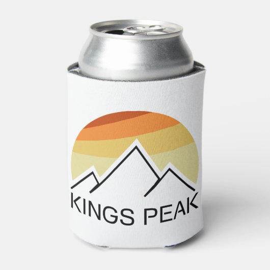 Kings Peak Utah Retro Blikjeskoeler (Blikje Voorkant)