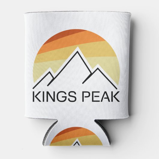 Kings Peak Utah Retro Blikjeskoeler (Voorkant)