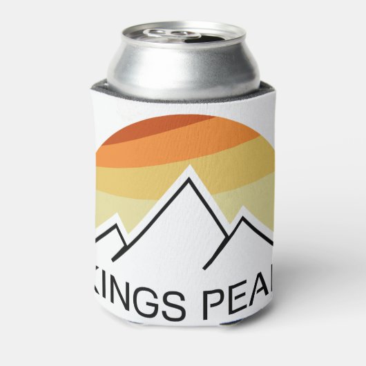 Kings Peak Utah Retro Blikjeskoeler (Blikje Achterkant)