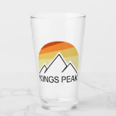 Kings Peak Utah Retro Glas (Voorkant)