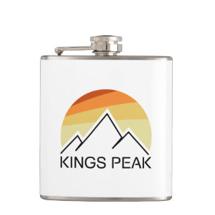 Kings Peak Utah Retro Heupfles
