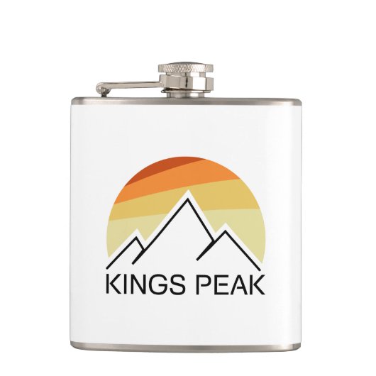 Kings Peak Utah Retro Heupfles (Voorkant)