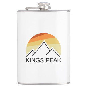 Kings Peak Utah Retro Heupfles