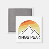 Kings Peak Utah Retro Magneet (Voorkant / Achterkant)