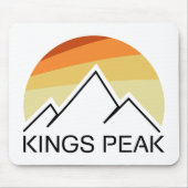 Kings Peak Utah Retro Muismat (Voorkant)