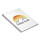 Kings Peak Utah Retro Notitieboek (Rechterzijde)