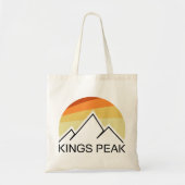Kings Peak Utah Retro Tote Bag (Voorkant)