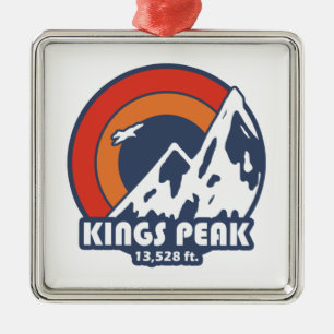 Kings Peak Utah Sun Eagle Metalen Ornament