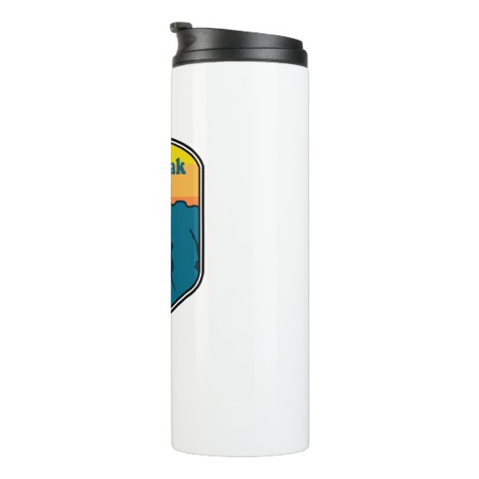 Kings Peak Utah Sunrise Thermosbeker (Geroteerd rechts)