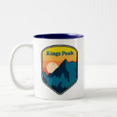 Kings Peak Utah Sunrise Tweekleurige Koffiemok (Links)