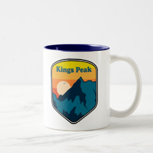 Kings Peak Utah Zonsopgang Tweekleurige Koffiemok