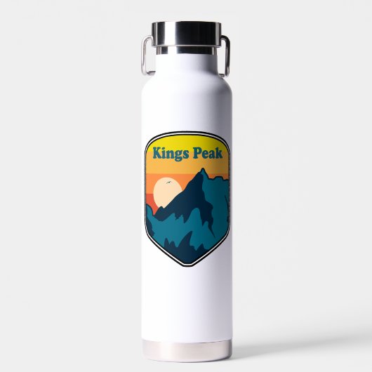Kings Peak Utah Zonsopgang Waterfles (Voorkant)
