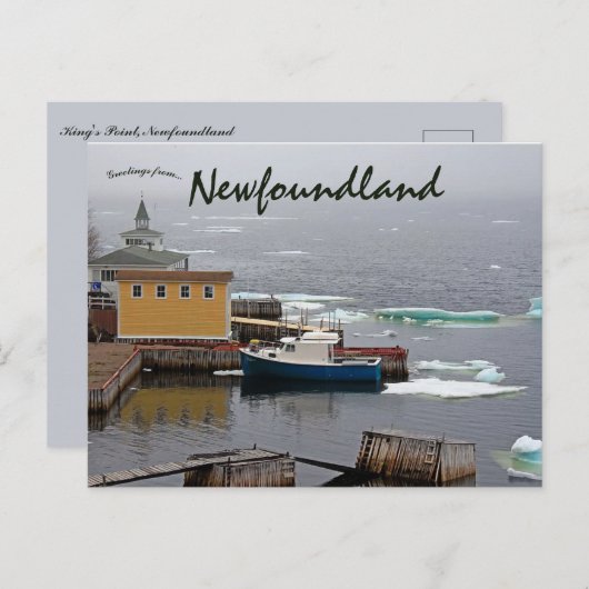 King's Point Newfoundland Canada Briefkaart (Voorkant / Achterkant)