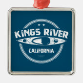 Kings River California Kajakvaren Metalen Ornament (Voorkant)