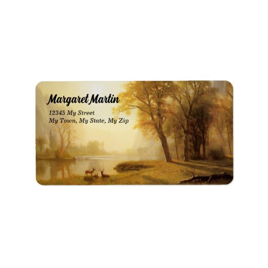 Kings River Canyon 1868 adres Etiket (Voorkant)