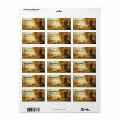 Kings River Canyon 1868 adres Etiket (Full Sheet)