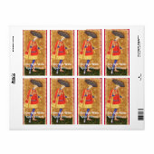 KING'S WIJNGAARD RODE WIJN / ANTIQUE TAROTKAARTEN ETIKET (Full Sheet)