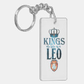 KINGS worden geboren als LEO Zodiab Sign. Juli Sleutelhanger (Voorkant Links)
