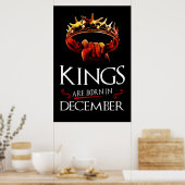 Kings wordt geboren in december poster (Keuken)