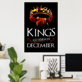 Kings wordt geboren in december poster (Thuiskantoor)