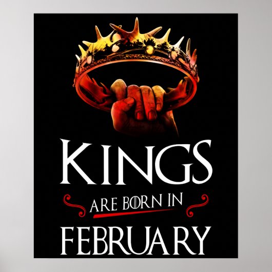 Kings wordt geboren in februari poster (Voorkant)