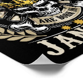 Kings wordt geboren in januari t Shirt Poster (Hoek)