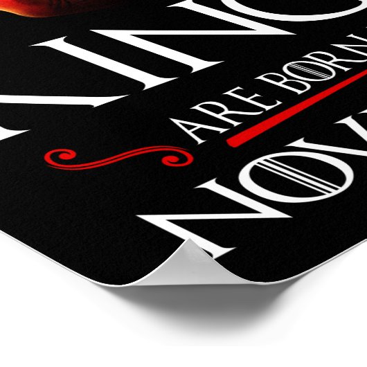 Kings wordt geboren in november poster (Hoek)