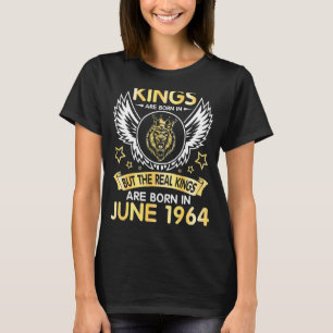 Kings wordt in juni geboren, maar de echte koninge t-shirt