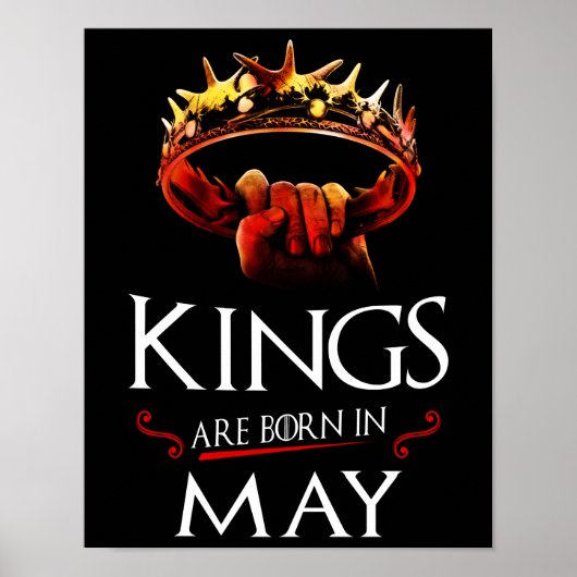 Kings wordt in mei geboren poster (Voorkant)