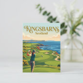 Kingsbarns Golf Links Schotland Briefkaart (Staand voorkant)