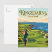 Kingsbarns Golf Links Schotland Briefkaart (Voorkant / Achterkant)