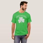 Kingsbridge Bronx NY Irish Shamrock Distress T-shirt (Voorkant volledig)