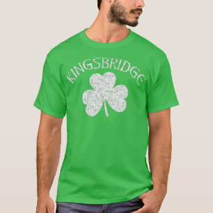 Kingsbridge Bronx NY Irish Shamrock Distress T-shirt