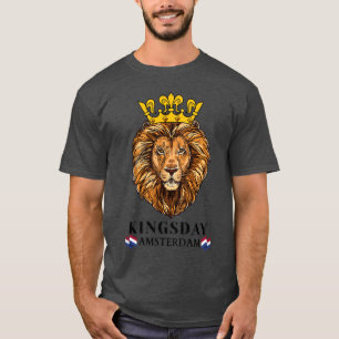 Kingsday Dutch Koningsdag Nederland Kings Day Am T-shirt