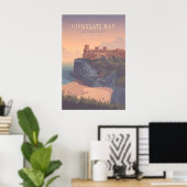 Kingsgate Bay Broadstairs Kust Reisposter Poster (Thuiskantoor)