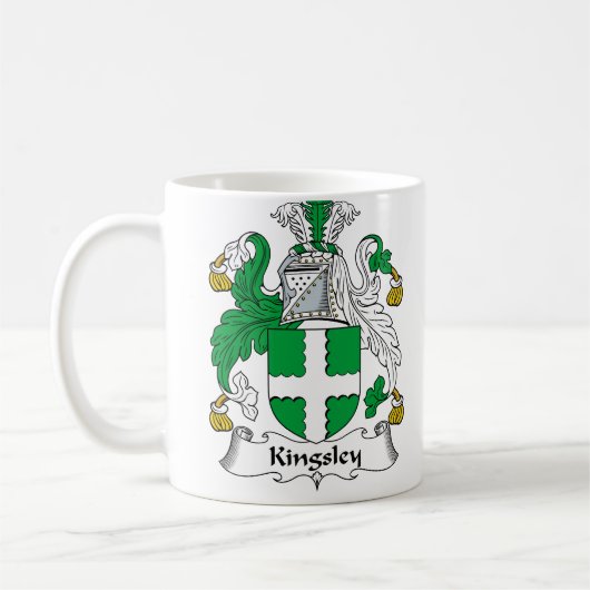 Kingsley Family Crest Koffiemok (Links)