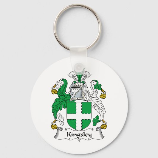 Kingsley Family Crest Sleutelhanger (Voorkant)