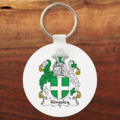 Kingsley Family Crest Sleutelhanger (Voorkant)