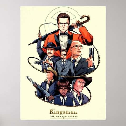 Kingsman The Golden Circle film Poster (Voorkant)