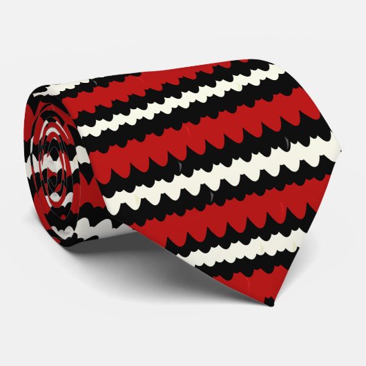 Kingsnake Stripe Snake Huid Stropdas (Opgerold)