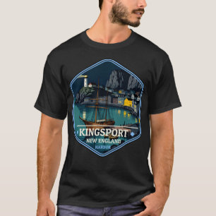 Kingsport New England Haven Vintage Reisbadge T-shirt