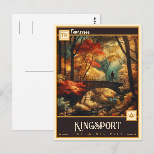 Kingsport, Tennessee |  Briefkaart (Voorkant / Achterkant)