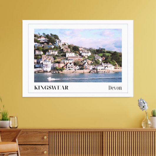 Kingsslijtage, Devon Canvas Afdruk (Insitu (Woonkamer))