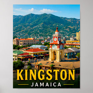 Kingston Blue Mountains en Jamaicaanse cultuur Poster