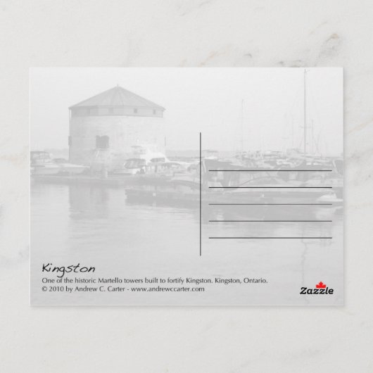 Kingston Briefkaart (Achterkant)