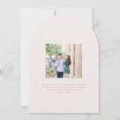 Kingston Elegant Monogram Typografie Huwelijk Kaart (Achterkant)