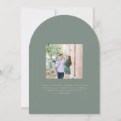 Kingston Elegant Monogram Typografie Huwelijk Kaart (Achterkant)