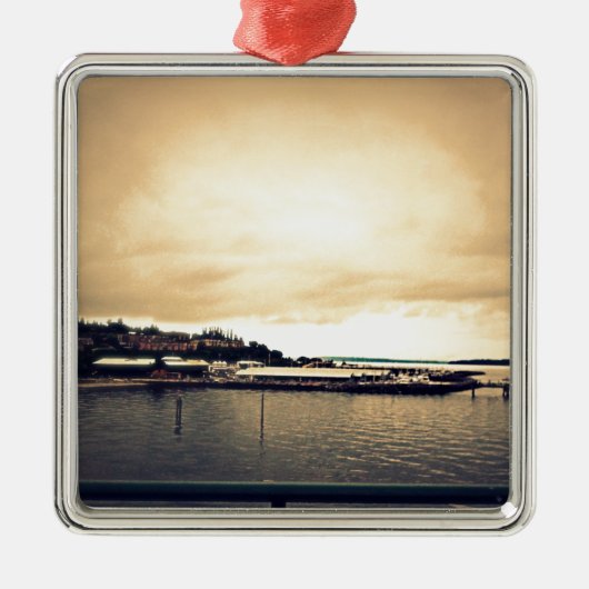 Kingston Ferry Uitzicht Metalen Ornament (Voorkant)
