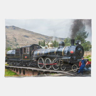 Kingston Flyer, locomotief met stoommotor Theedoek
